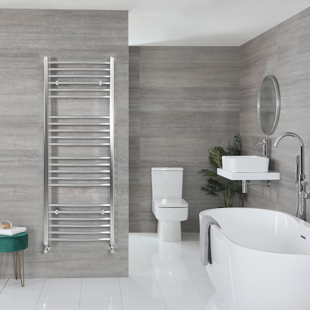 Radiador Toallero Cromado Curvo - 1600mm x 600mm - Kent