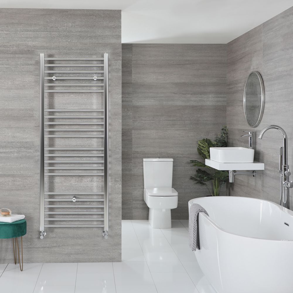 Radiador Toallero Cromado Plano - 1600mm x 500mm - Kent