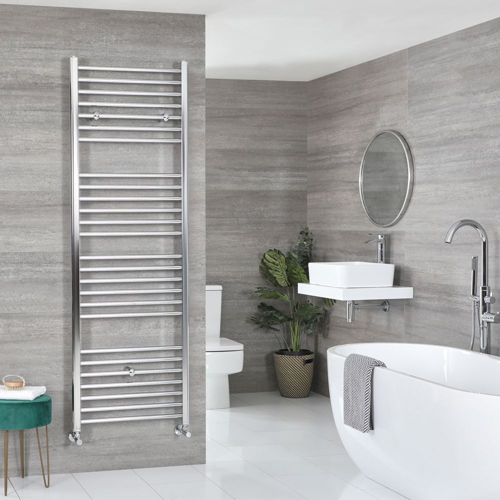 Radiador Toallero Cromado Plano - 600mm x 1800mm - Kent