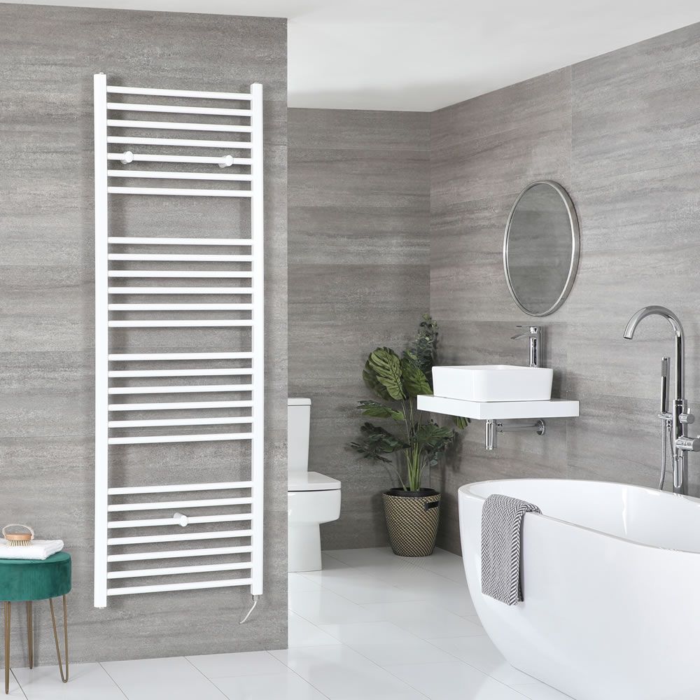 Radiador Toallero Eléctrico Plano Blanco - 1800mm x 600mm - Ive