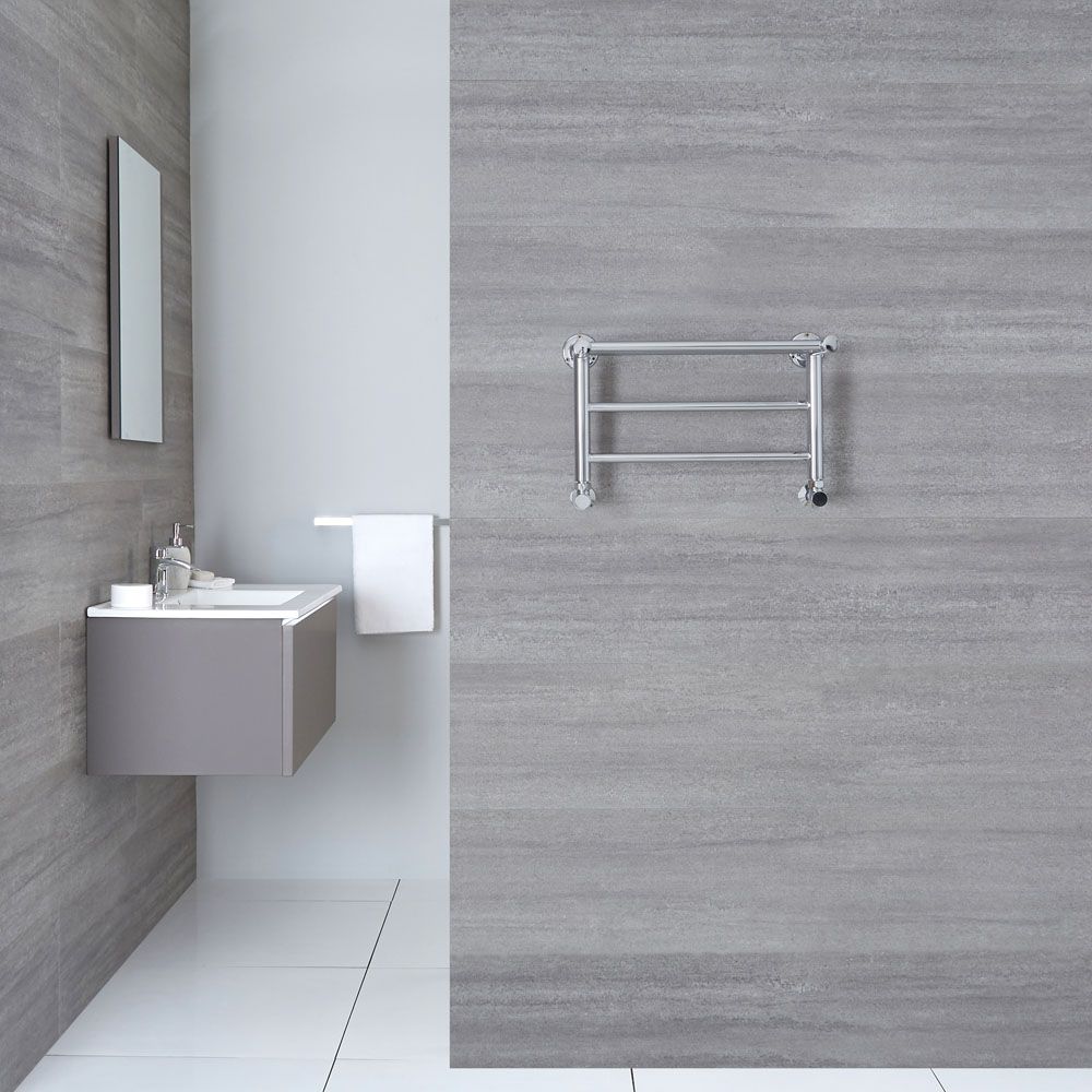 Radiador Toallero Tradicional - Plano - 294mm x 532mm - Cromado - Duquesa