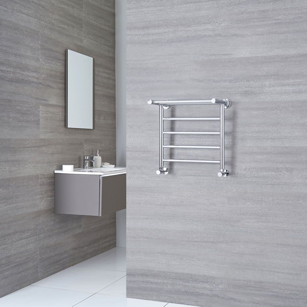 Radiador Toallero Tradicional - Plano - 494mm x 532mm - Cromado - Duquesa