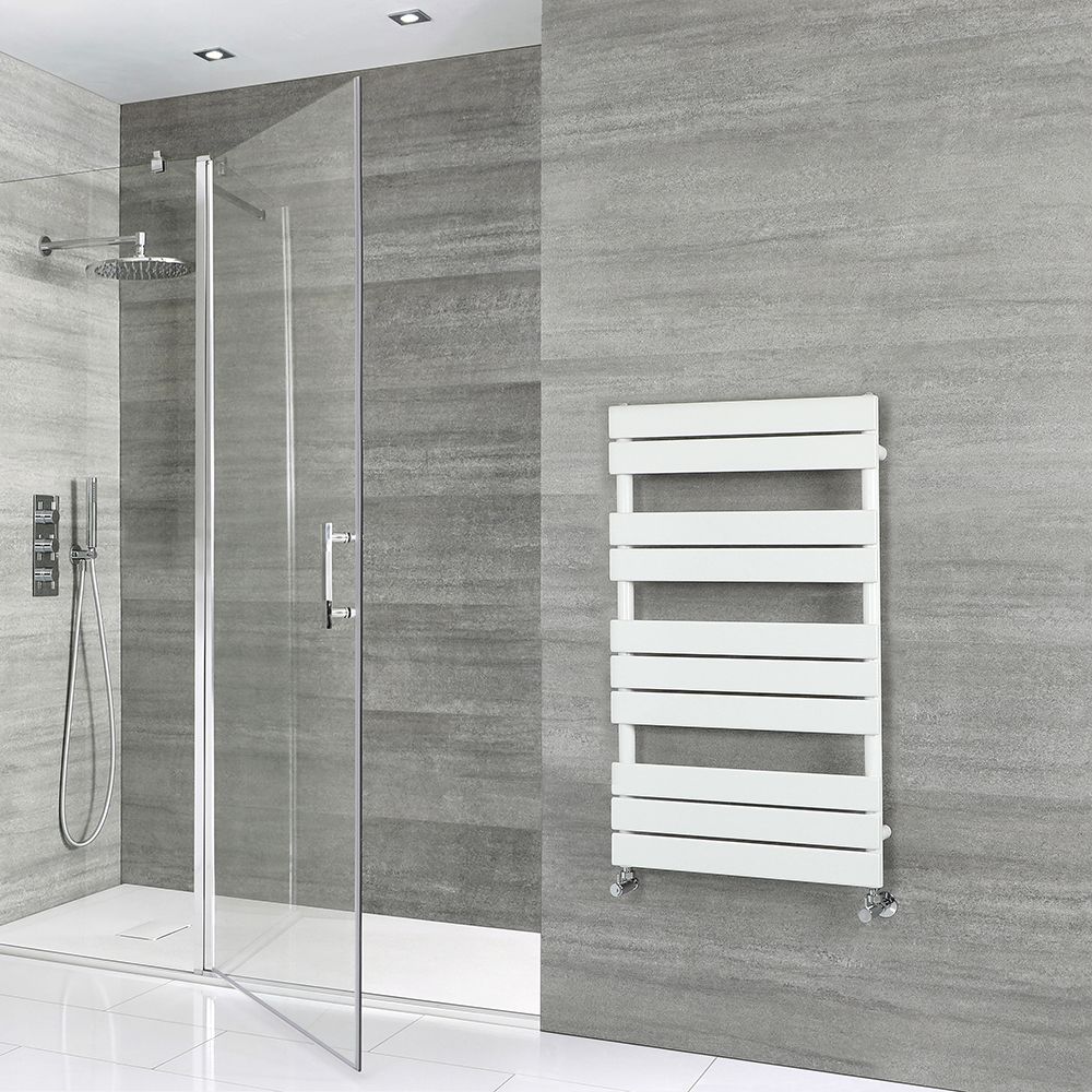 Radiador Toallero Plano - Blanco - 975mm x 600mm - Lustro