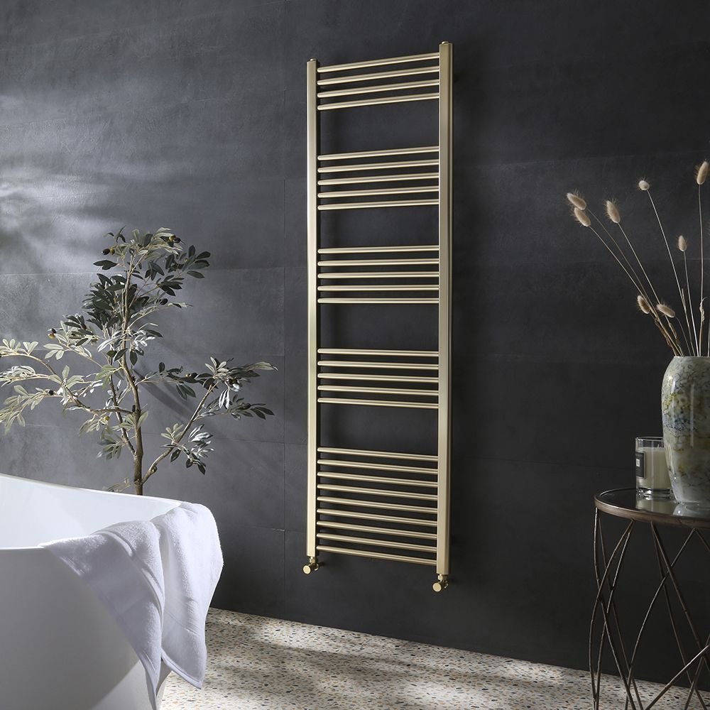 Radiador Toallero Plano  - Oro Satinado - 1600mm x 500mm - Orelia