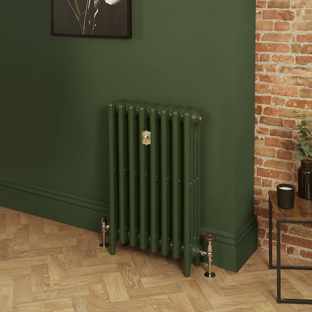 Radiador de Hierro Fundido de 4 Columnas - Altura de 960mm - Verde Duck Green de Farrow & Ball  - Mercury