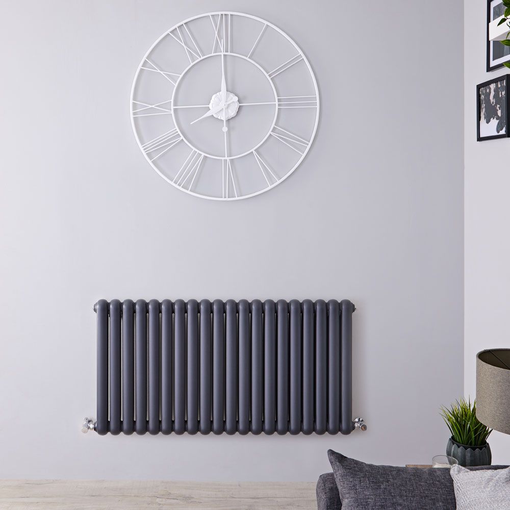 Radiador de Diseño Horizontal (Panel Doble) - 635mm x 1223 mm - Antracita - Saffre