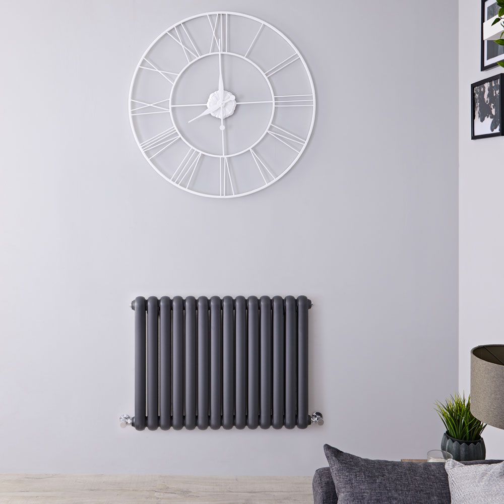 Radiador de Diseño Horizontal (Panel Doble) - 635mm x 863 mm - Antracita - Saffre
