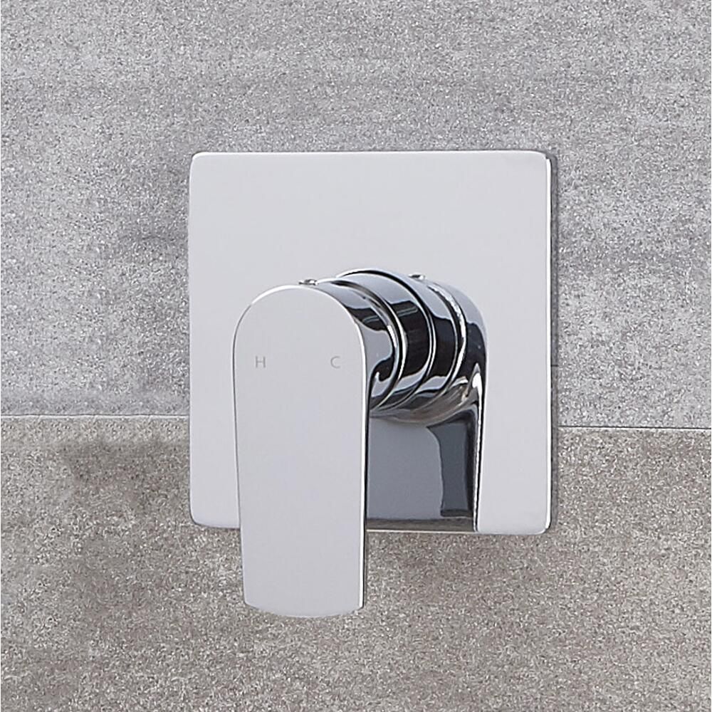 Mezclador de Ducha Manual Moderno de 1 Salida Cromado - Harting