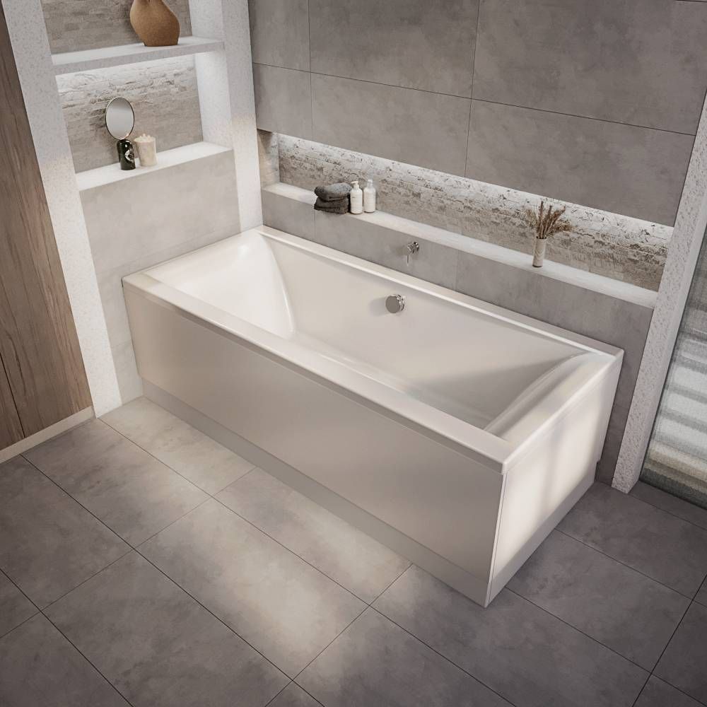 Bañera Moderna con Doble Respaldo - Disponible en Distintas Medidas y con Selección de Faldones - Sandford