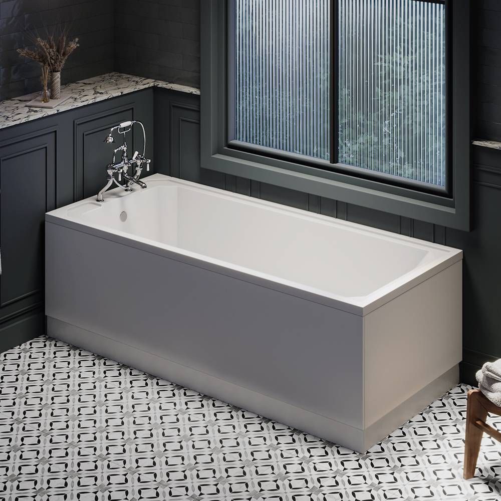 Bañera Tradicional Estándar con Un Respaldo Lateral - 1700mm x 700mm -  Selección de Faldones  - Richmond