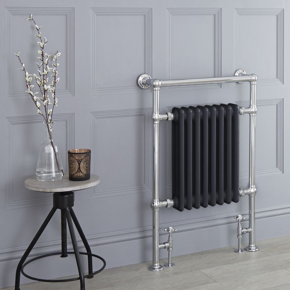 Radiador Toallero Tradicional Antracita - 930mm x 620mm (Barra Superior) - Elizabeth