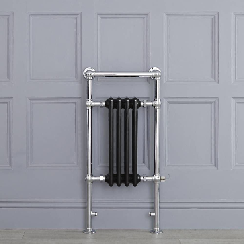 Radiador Toallero Tradicional con Elemento Eléctrico de 400 Watt - Negro - 930mm x 452mm - Elizabeth