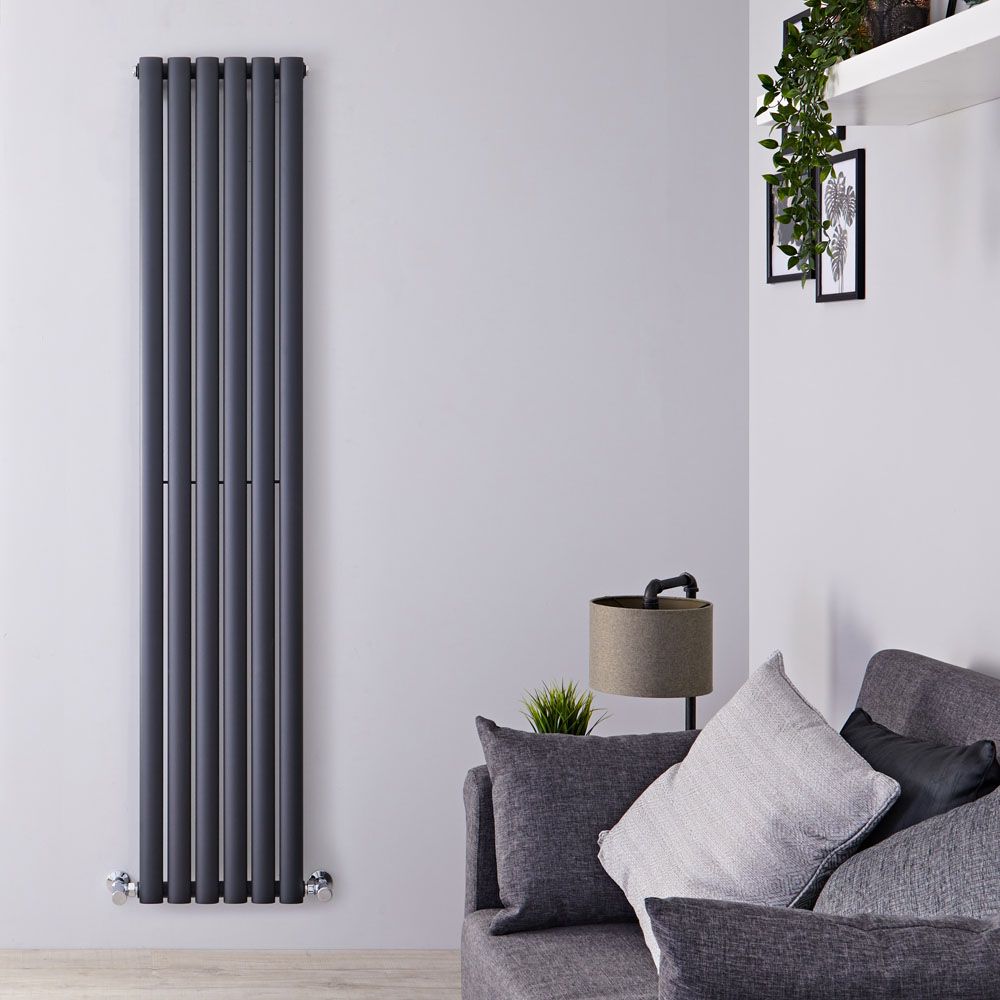 Radiador de Diseño Vertical (Panel Único) 1780mm x 354mm - Antracita - Revive