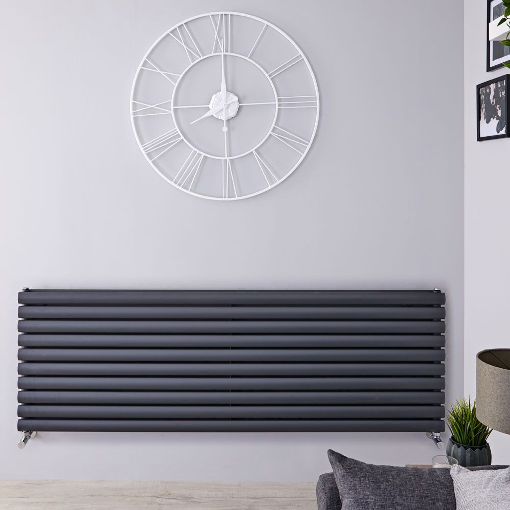 Radiador de Diseño Horizontal (Panel Doble) - 590mm x 1780 mm - Antracita - Revive