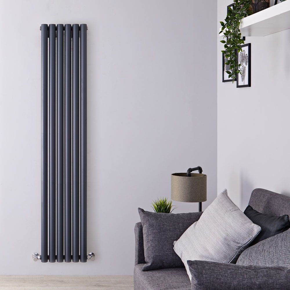 Radiador de Diseño Vertical (Panel Único) - 1780mm x 354 mm - Antracita - Savy