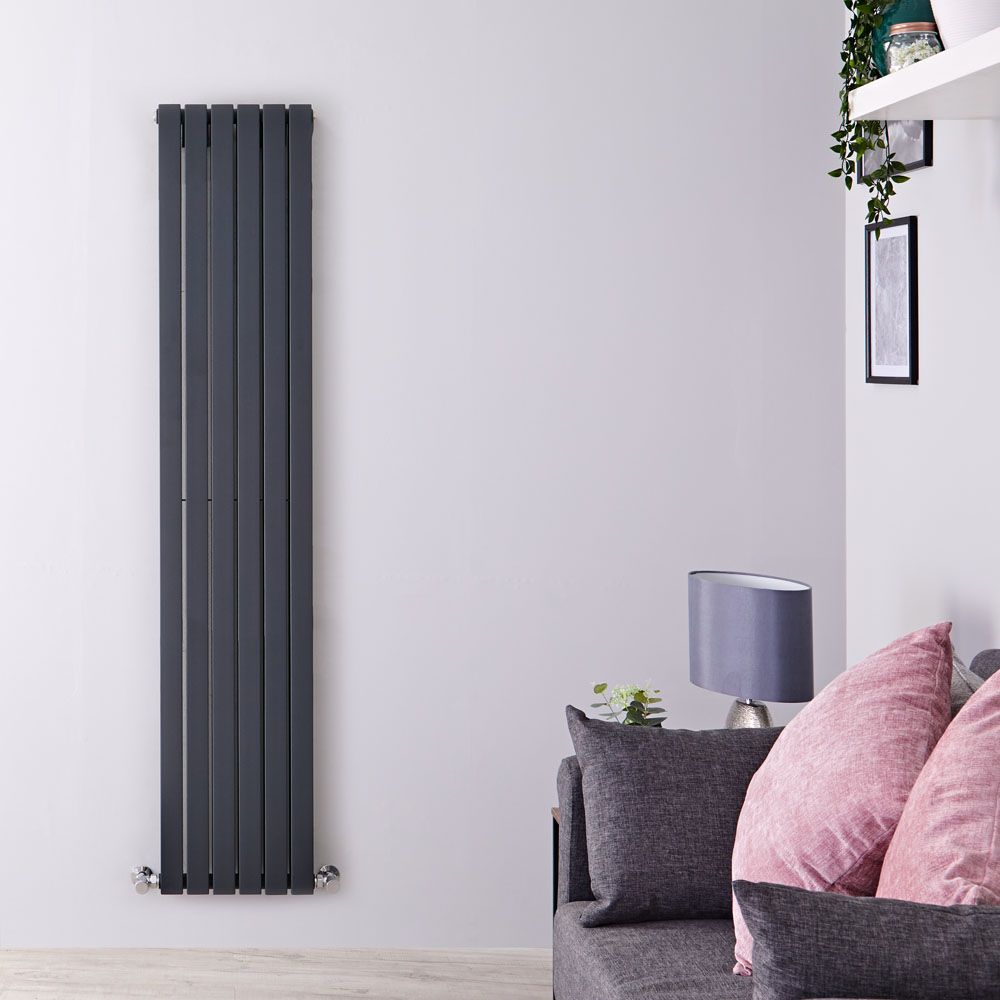 Radiador de Diseño Vertical (Panel Doble) - 1780mm x 354 mm - Antracita - Sloane