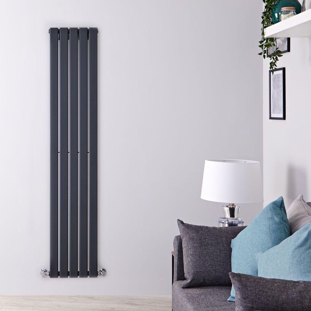 Radiador de Diseño Vertical (Panel Único) 1780mm x 350mm - Antracita - Delta