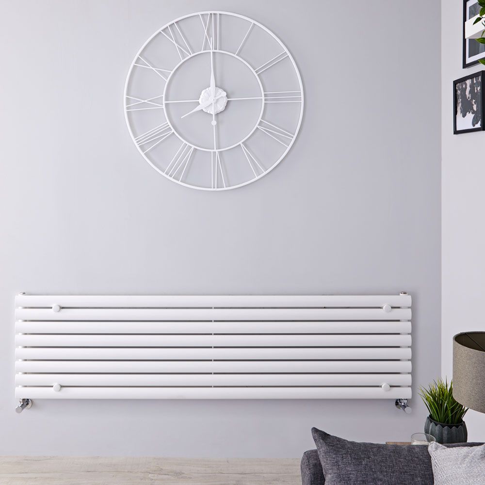 Radiador de Diseño Horizontal (Panel Único) - 472mm x 1780 mm - Blanco - Revive
