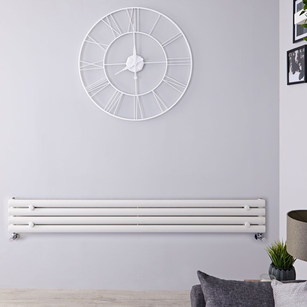 Radiador de Diseño Horizontal (Panel Único) - 236mm x 1780 mm - Blanco - Revive