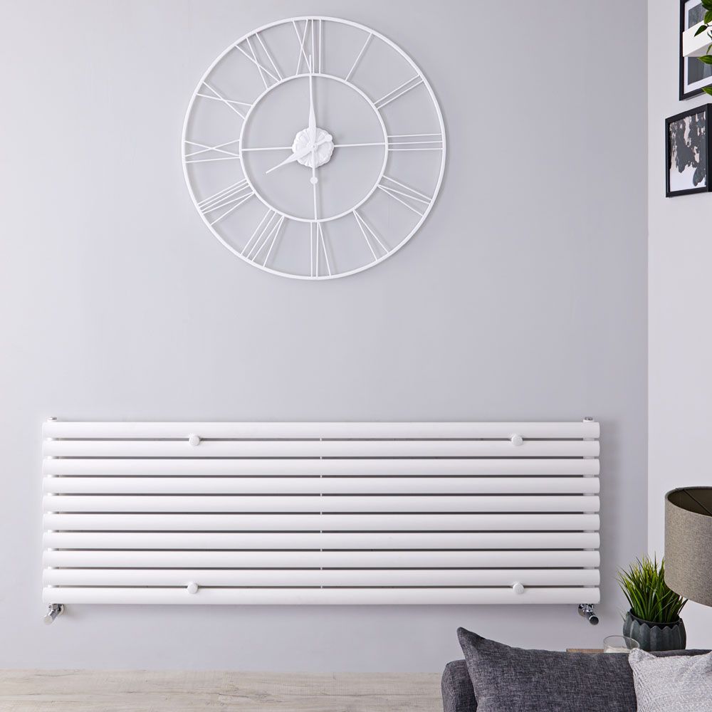 Radiador de Diseño Horizontal (Panel Único) - 590mm x 1780 mm - Blanco - Revive