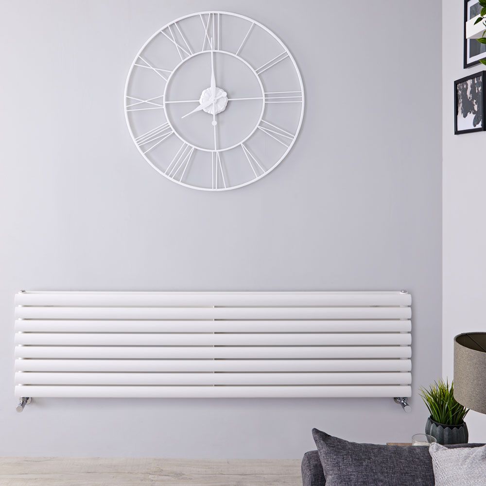 Radiador de Diseño Horizontal (Panel Doble) - 472mm x 1780 mm - Blanco - Revive