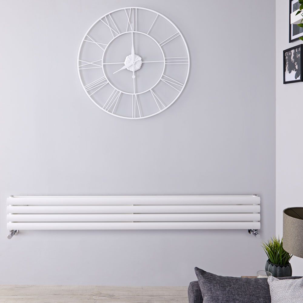 Radiador de Diseño Horizontal (Panel Doble) - 236mm x 1780 mm - Blanco - Revive