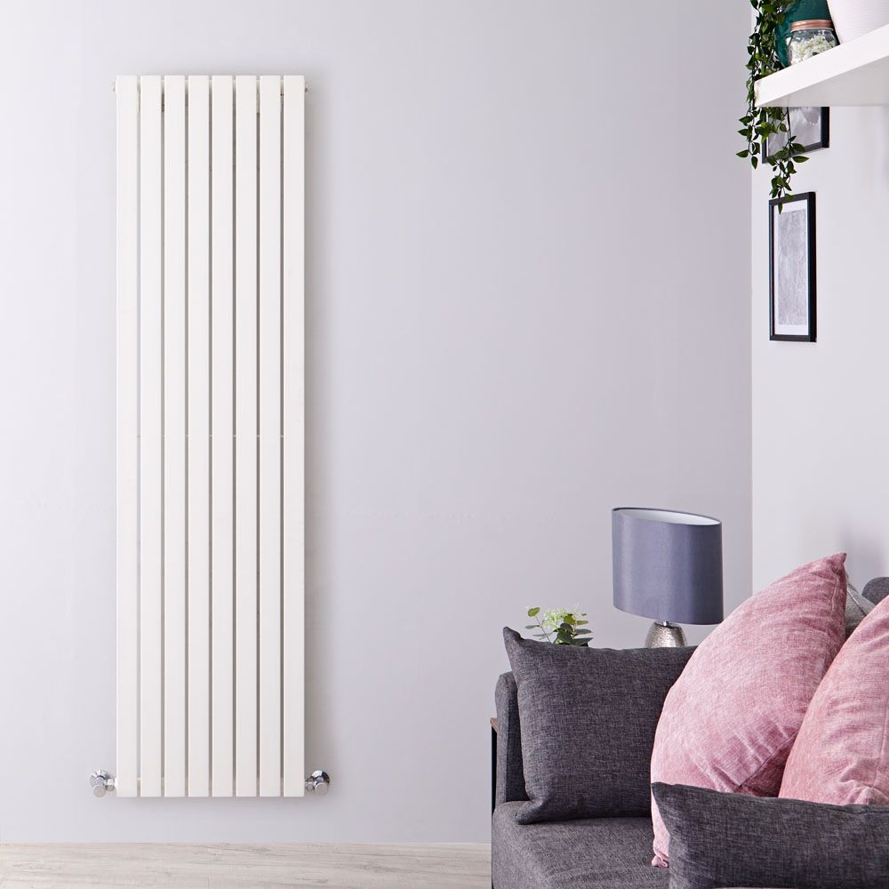 Radiador de Diseño Vertical - Blanco - 1780mm x 472mm x 53mm - 1195 Vatios - Sloane