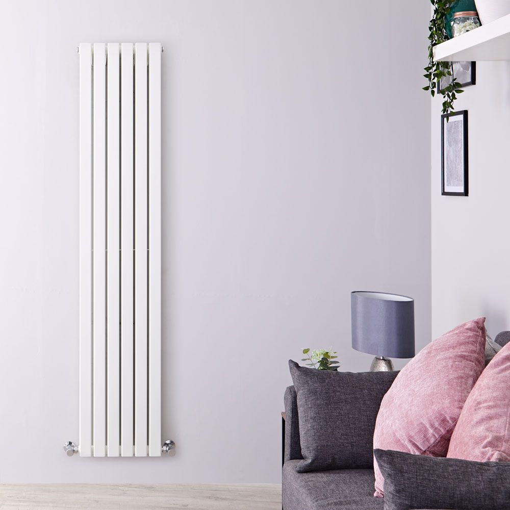 Radiador de Diseño Vertical (Panel Doble) - 1780mm x 354 mm - Blanco - Sloane