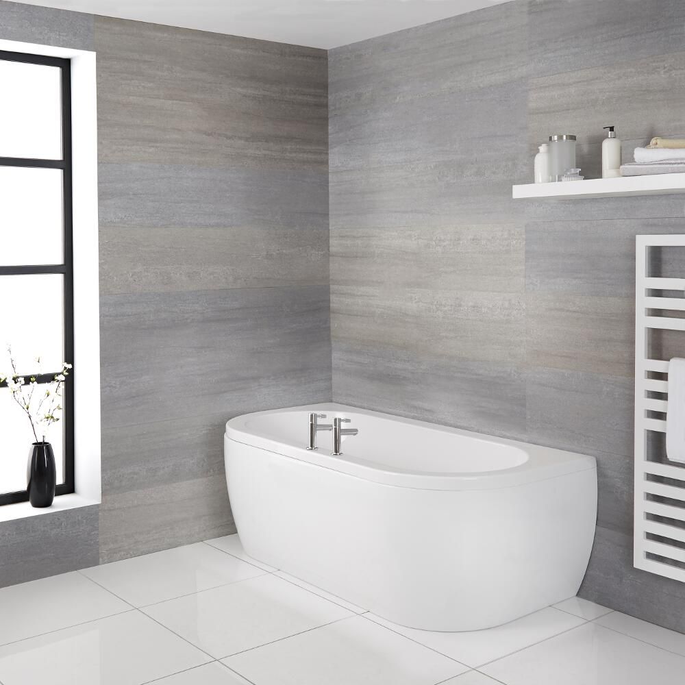 Bañera Acrílica de Pared 1700x800mm Moderna