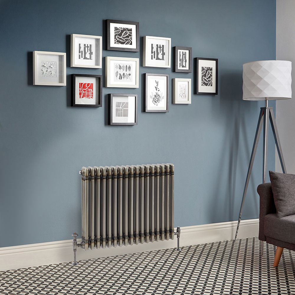 Radiador Horizontal Tradicional con Columnas en Metal Rudo Lacado - 600mm x 785mm (Columnas Triples) - Regent