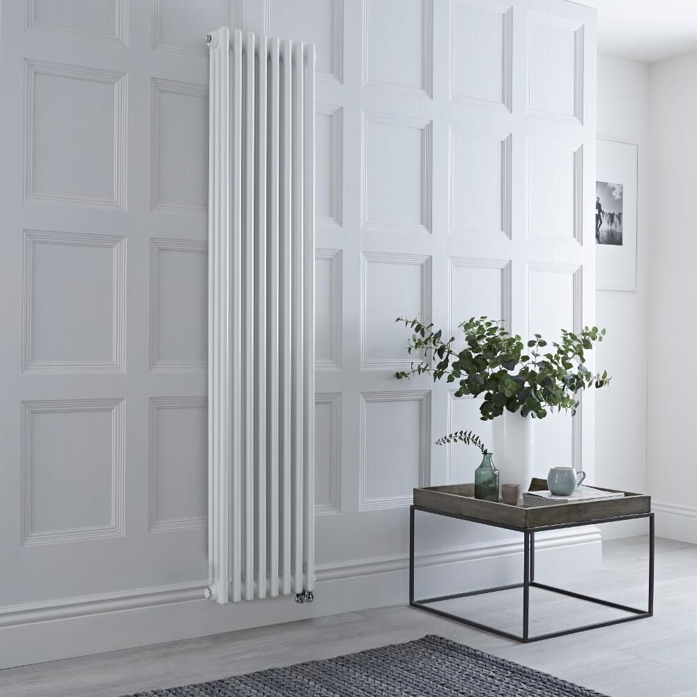 Radiador Eléctrico Tradicional Vertical con Columnas Triples Blanco - 1800mm x 380mm - Disponible con Distintos Termostatos WiFi - Regent