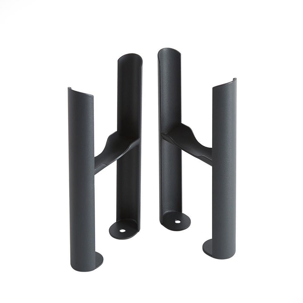 Conjunto de Soporte para Montaje a Suelo Para Radiadores Tradicionales con 3 Columnas de Color Antracita