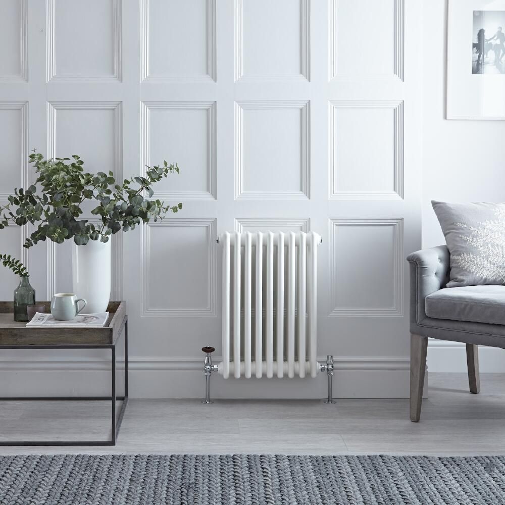 Radiador Horizontal Blanco Tradicional con Columnas Triples - 600mm x 425mm (Columas Triples) - Regent