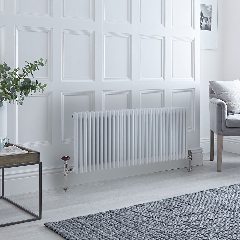 Radiador Horizontal Blanco Tradicional con Columnas Triples - 600mm x 1415mm (Columas Triples) - Regent