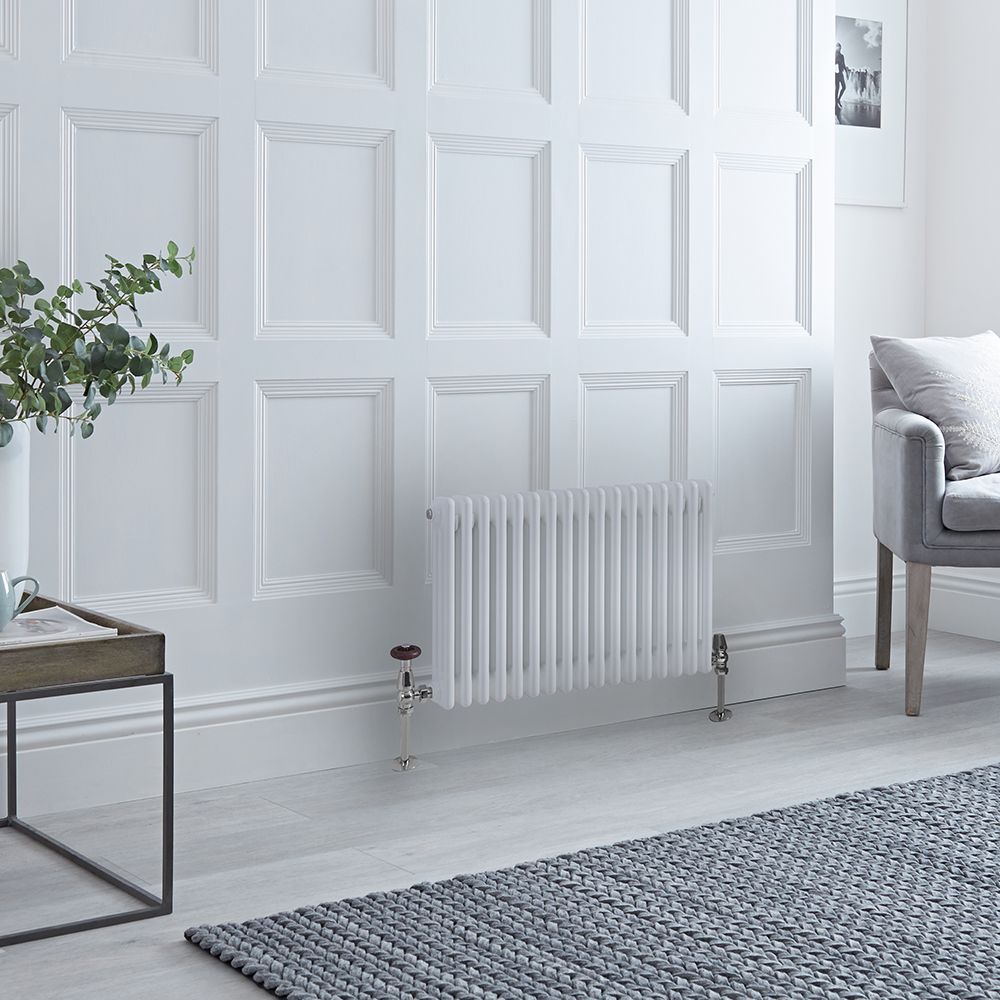 Radiador Horizontal Blanco Tradicional con Columnas Triples - 500mm x 785mm (Columas Triples) - Regent