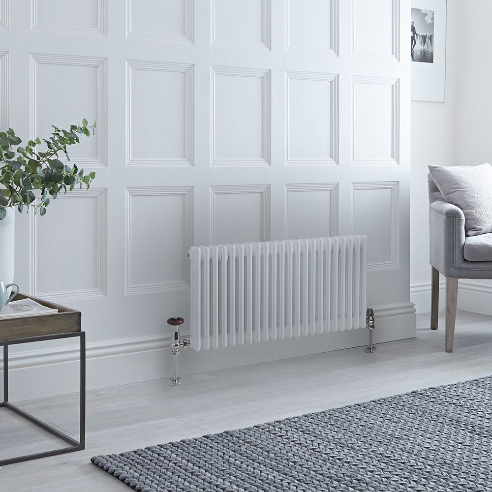 Radiador Horizontal Blanco Tradicional con Columnas Triples - 500mm x 1010mm (Columas Triples) - Regent