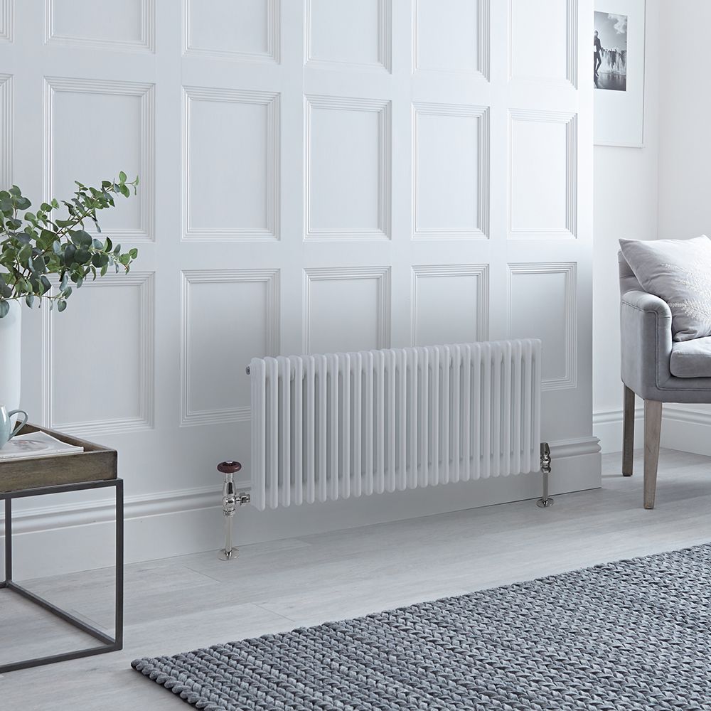 Radiador Horizontal Blanco Tradicional con Columnas Triples - 500mm x 1190mm (Columas Triples) - Regent