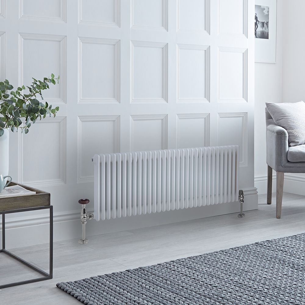 Radiador Horizontal Blanco Tradicional con Columnas Triples - 500mm x 1415mm (Columas Triples) - Regent