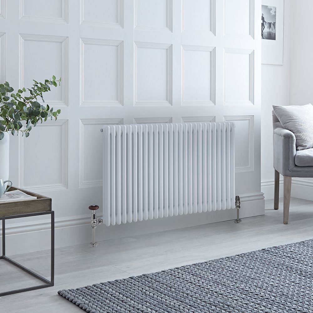 Radiador Horizontal Blanco Tradicional con Columnas Triples - 750mm x 1190mm (Columas Triples) - Regent