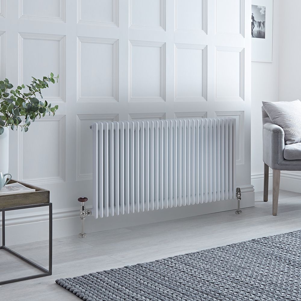 Radiador Horizontal Blanco Tradicional con Columnas Triples - 750mm x 1415mm (Columas Triples) - Regent