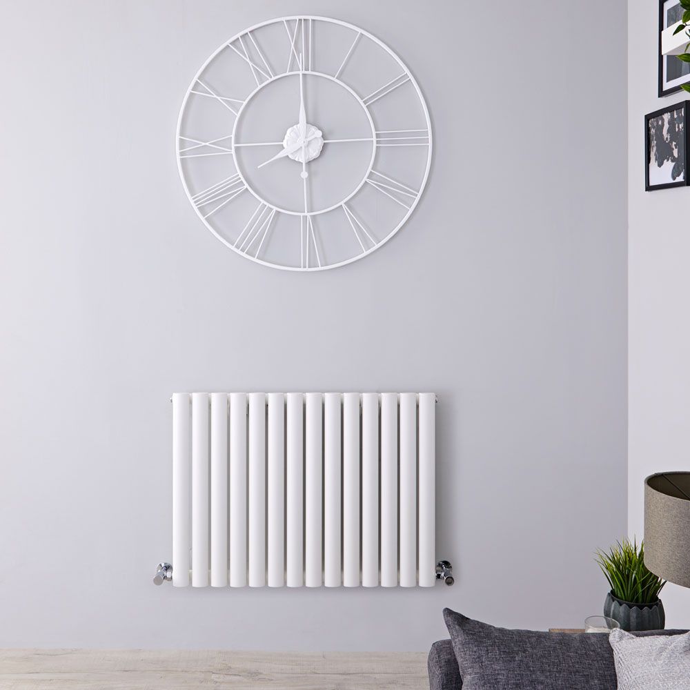 Radiador de Diseño Horizontal (Panel Único) 600mm x 826mm - Blanco - Revive