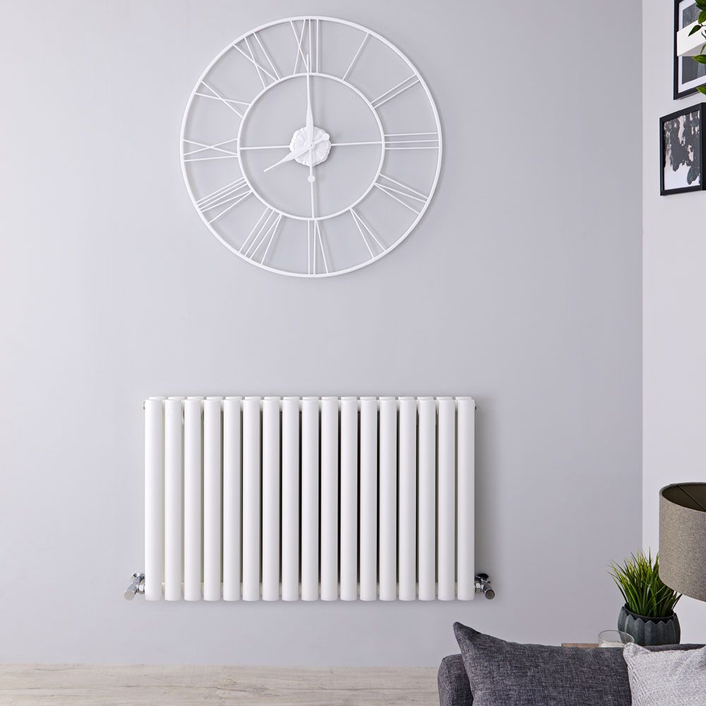 Radiador de Diseño Horizontal (Panel Doble) 600mm x 1000mm - Blanco - Revive