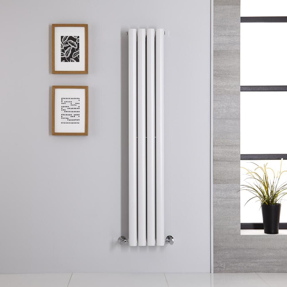 Radiador de Diseño Vertical (Panel Doble) - 1400mm x 236 mm - Blanco - Revive