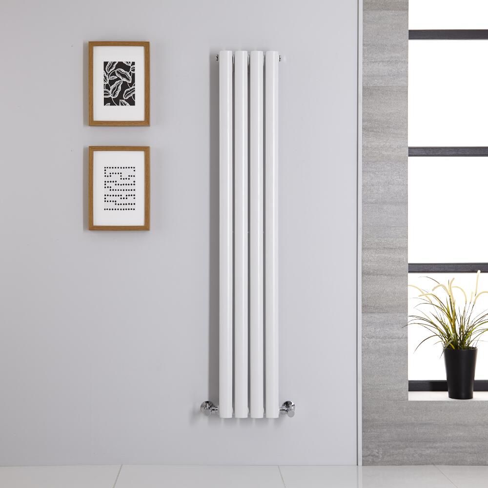 Radiador de Diseño Vertical (Panel Único) 1400mm x 236mm - Blanco - Revive