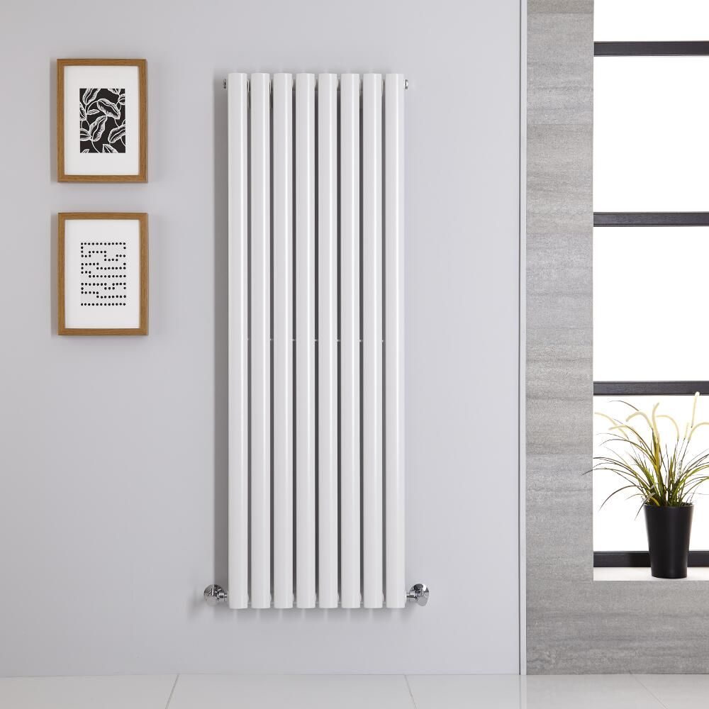 Radiador de Diseño Vertical (Panel Único) - 1400mm x 472 mm - Blanco - Revive