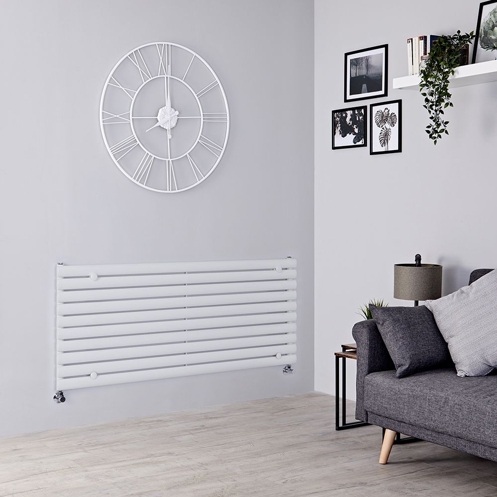 Radiador de Diseño Horizontal Blanco - 590mm x 1400mm - Revive