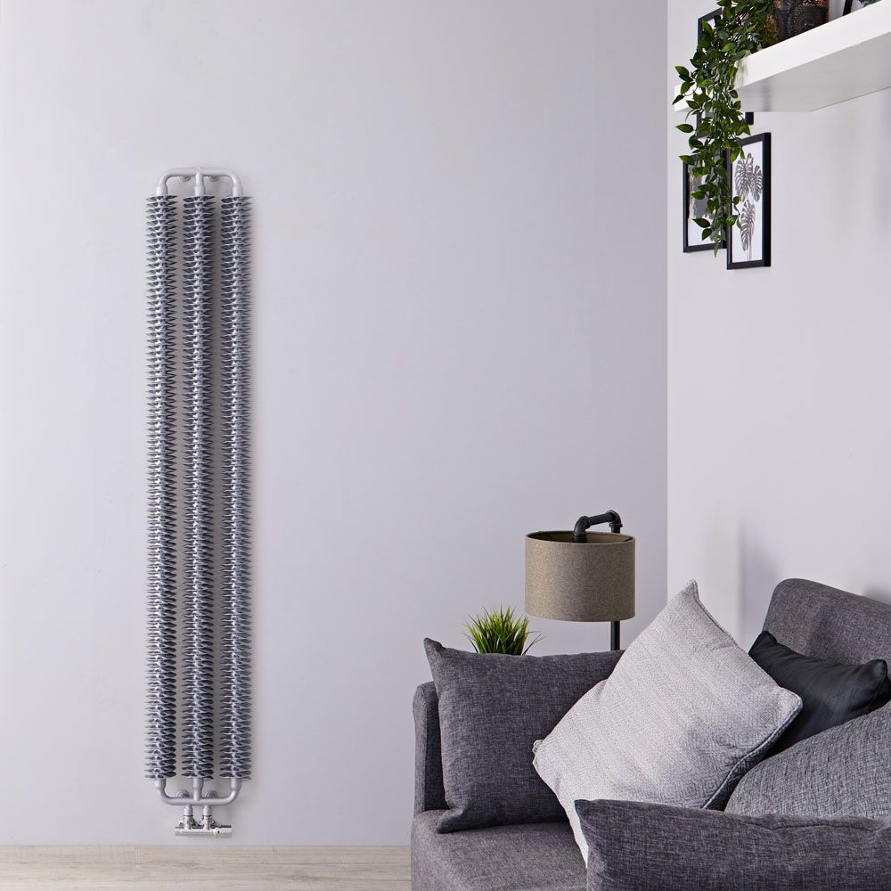 Radiador de Diseño Vertical (Panel Único) - 1720mm x 290 mm - Plateado - Tatra