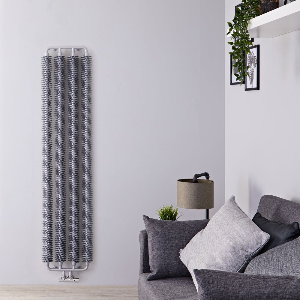 Radiador de Diseño Vertical (Panel Único) - 1720mm x 390 mm - Plateado - Tatra