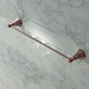 Barra Porta Toallas en Estilo Art Deco 600mm - Disponible en Una Selección de Acabados - Earlham