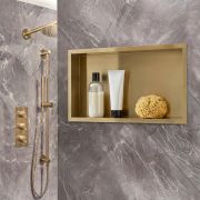 Hornacina de Ducha para Nicho de Pared  - 640mm x 340mm - Estante de Ducha Rectangular para Accesorios - Disponible en Distintos Acabados